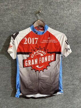 Epic Cache Gran Fondo Cycling Jersey Womens Large Multicolor 2017 Full Zip